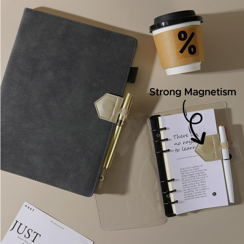 1 Buah Penanda Buku Kulit PU M - Bookmark Magnetic Clip ulasan dan harga