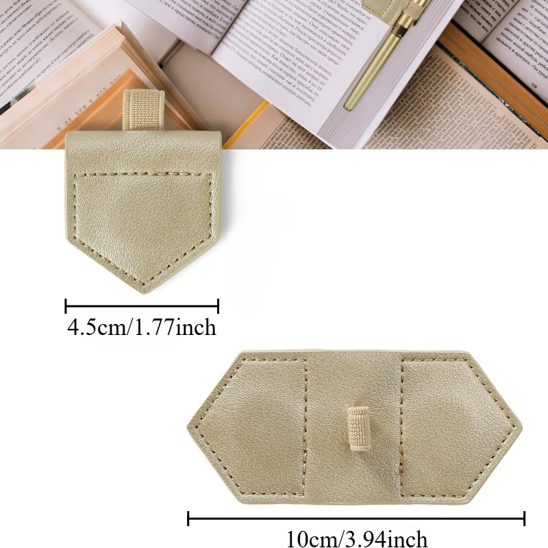 1 Buah Penanda Buku Kulit PU M - Bookmark Magnetic Clip ulasan dan harga