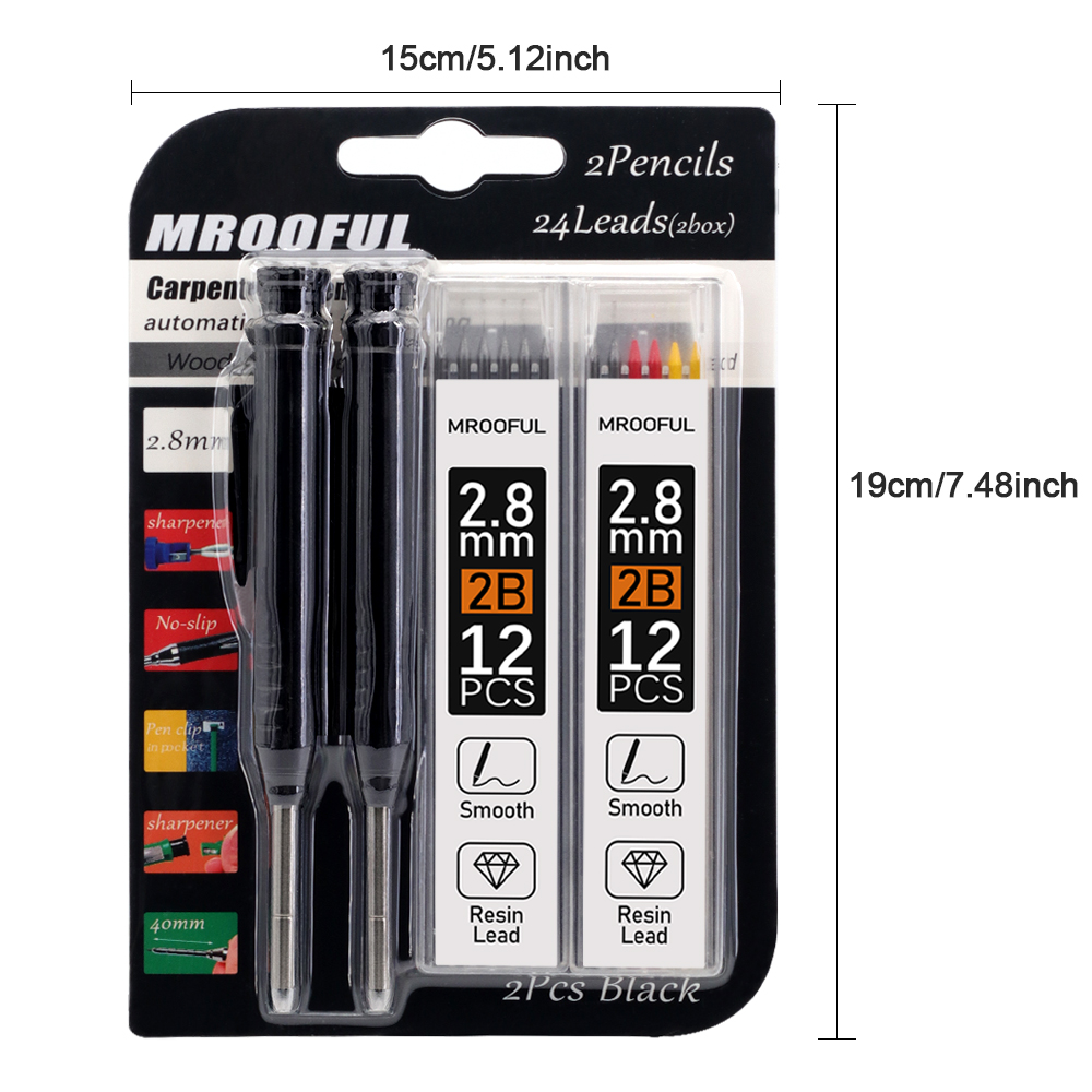 Set Pensil Mekanik Tukang Kayu - Mechanical Pencil Lead ulasan dan harga
