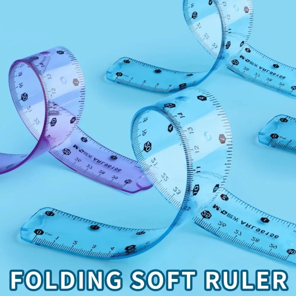 1/3 Buah Penggaris Lembut Tran - Ruler Set Transparent ulasan dan harga