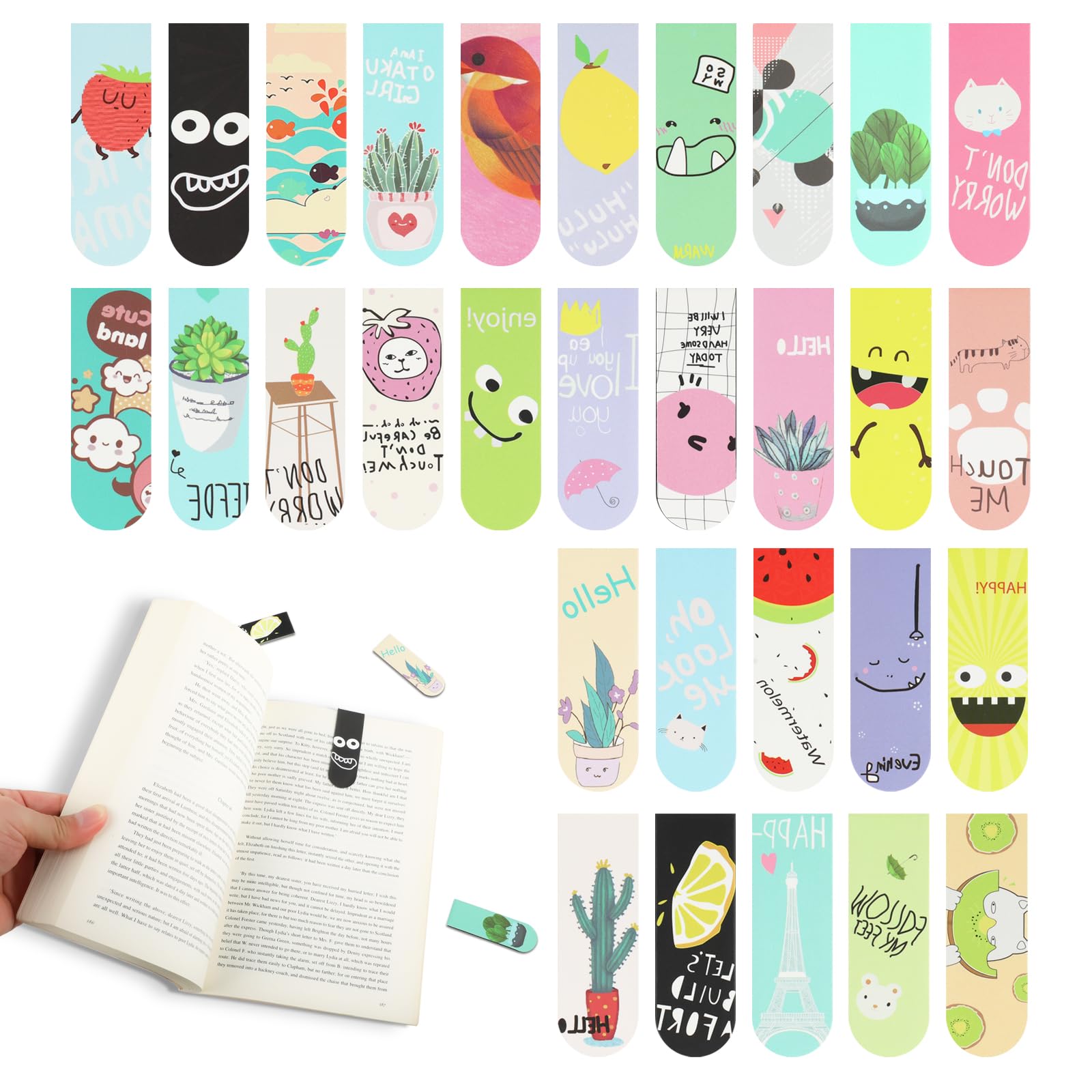 18 Buah/30 Buah Pembatas Buku  - Bookmark Magnetic Clip ulasan dan harga