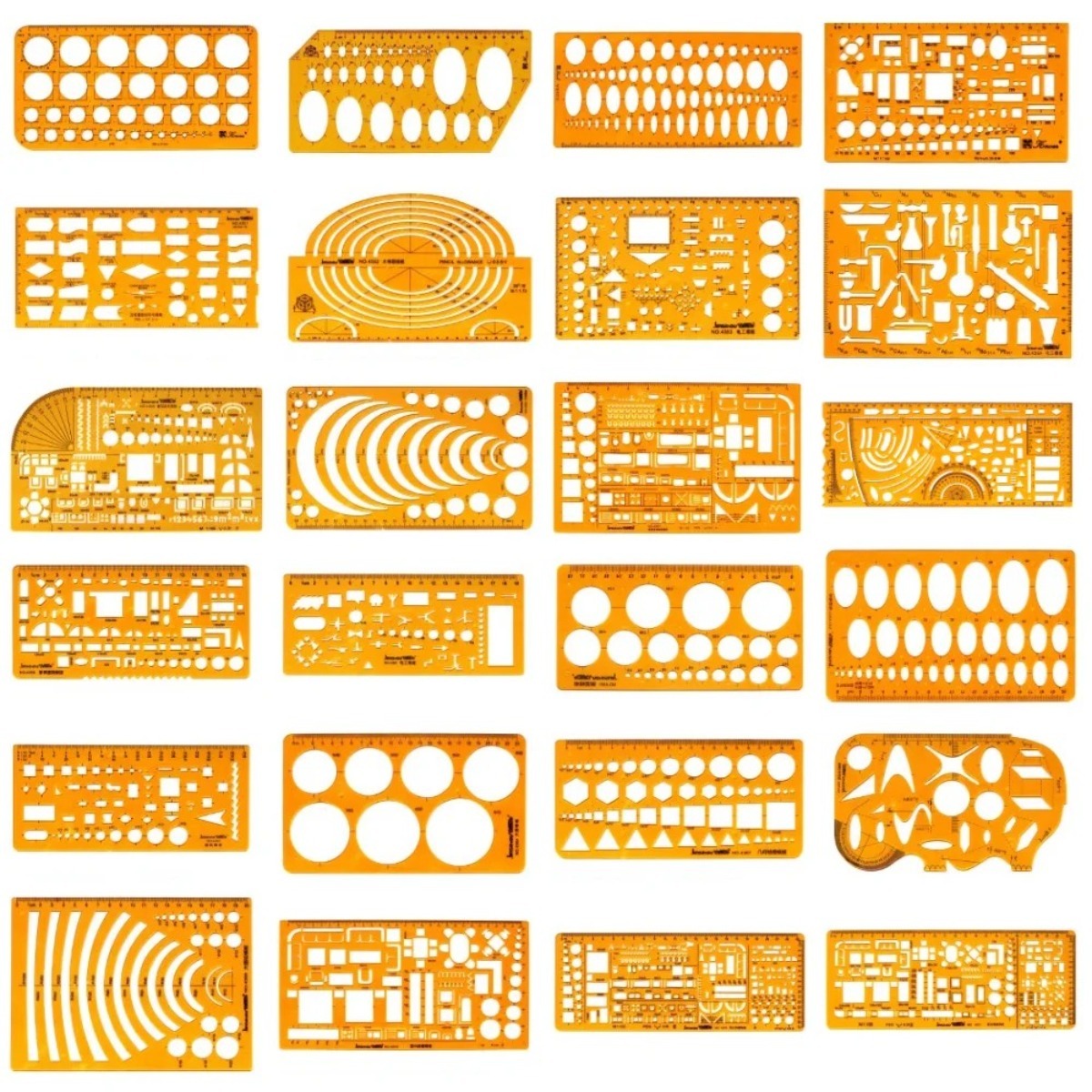Set Templat Gambar Geometris D - Ruler Set Transparent ulasan dan harga