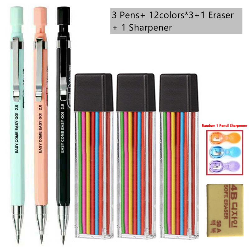 Set Pensil Mekanis 2.0mm denga - Mechanical Pencil Lead ulasan dan harga