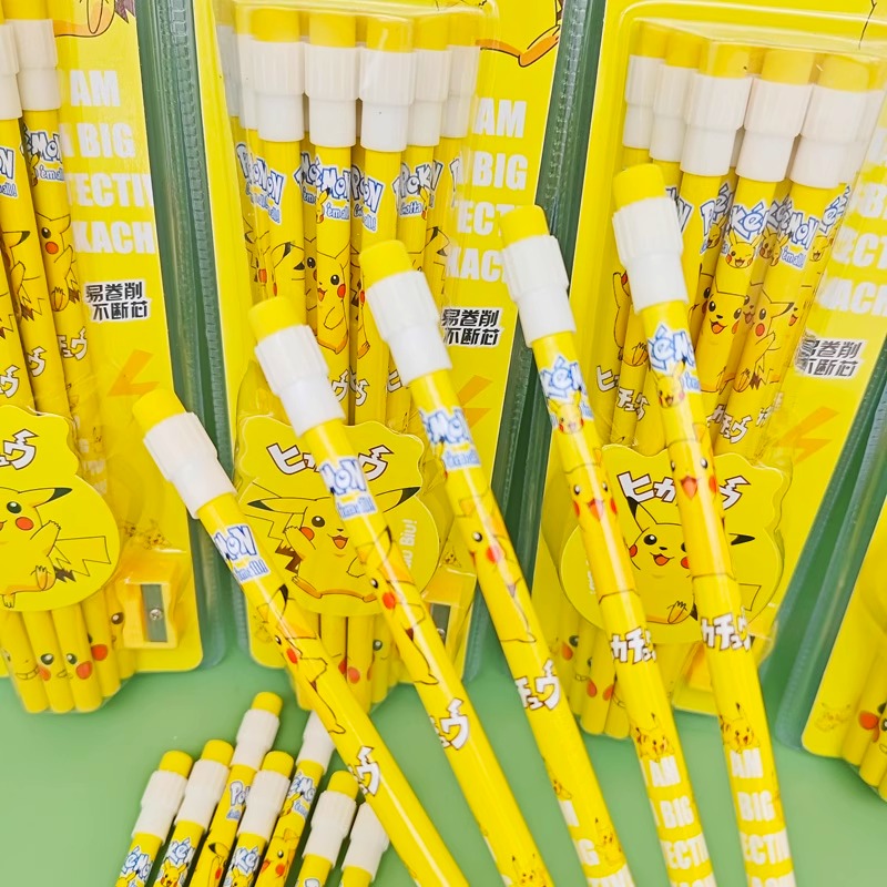 12 Buah Pensil Pokemon dengan  - Office Supply Office Stationery Items ulasan dan harga