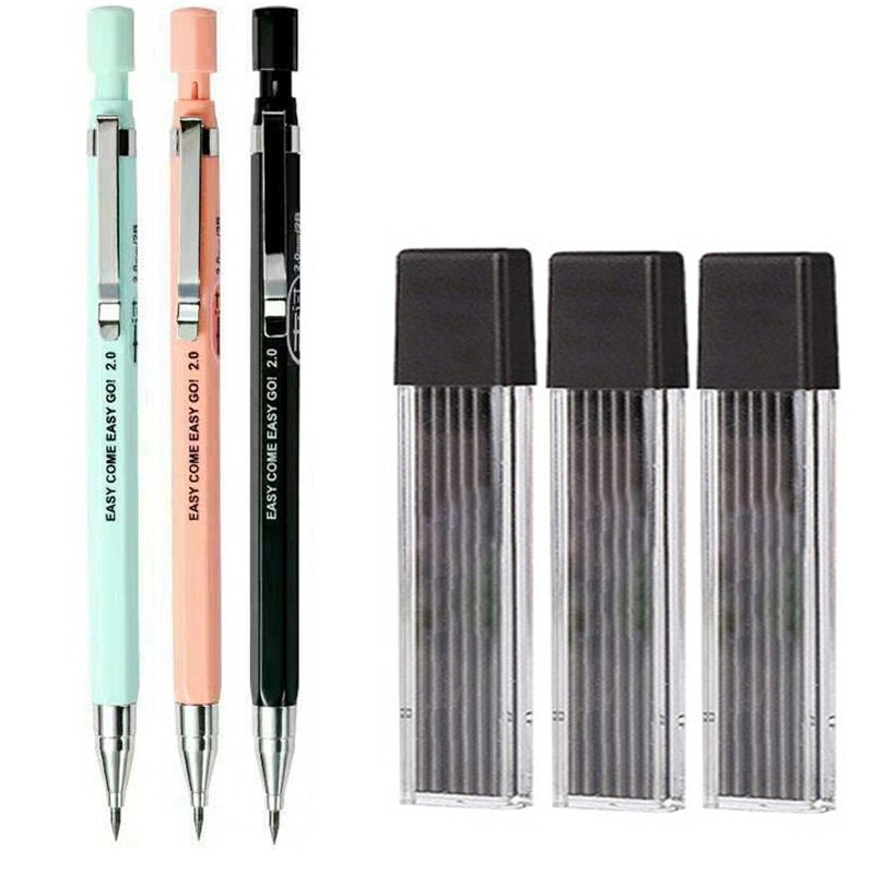Set Pensil Mekanik 2.0mm Denga - Mechanical Pencil Lead ulasan dan harga